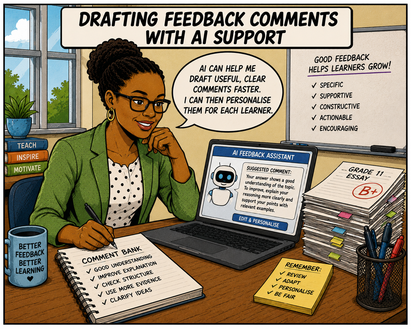 Drafting Feedback Comments With AI Support