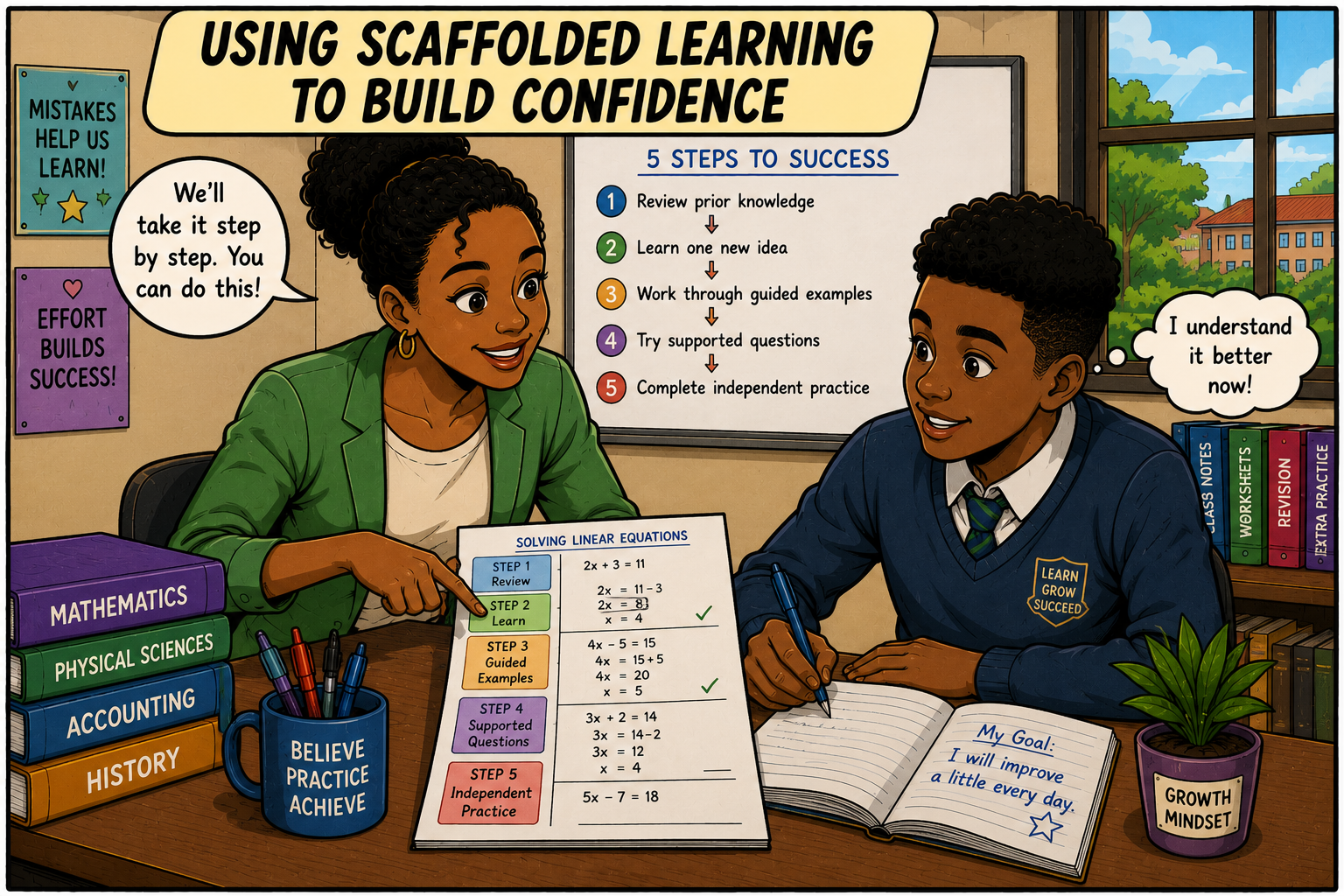 Using Scaffolded Learning To Build Confidence