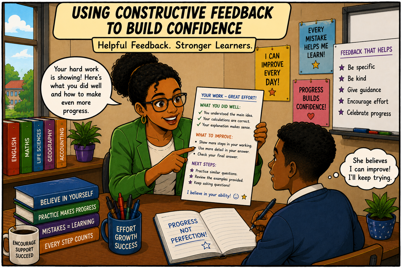 Using Constructive Feedback to Build Confidence