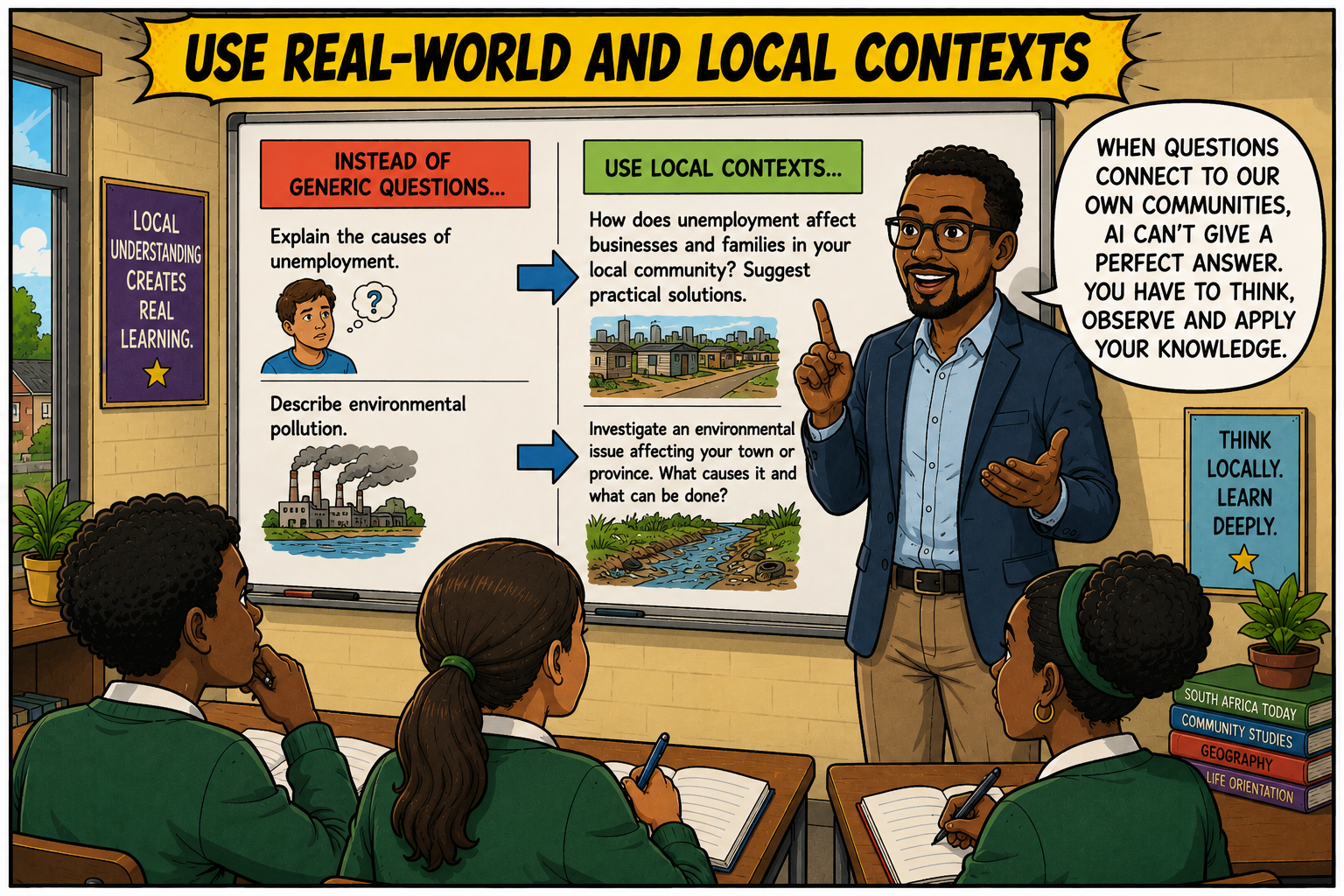 Use Real-World And  Local Contexts