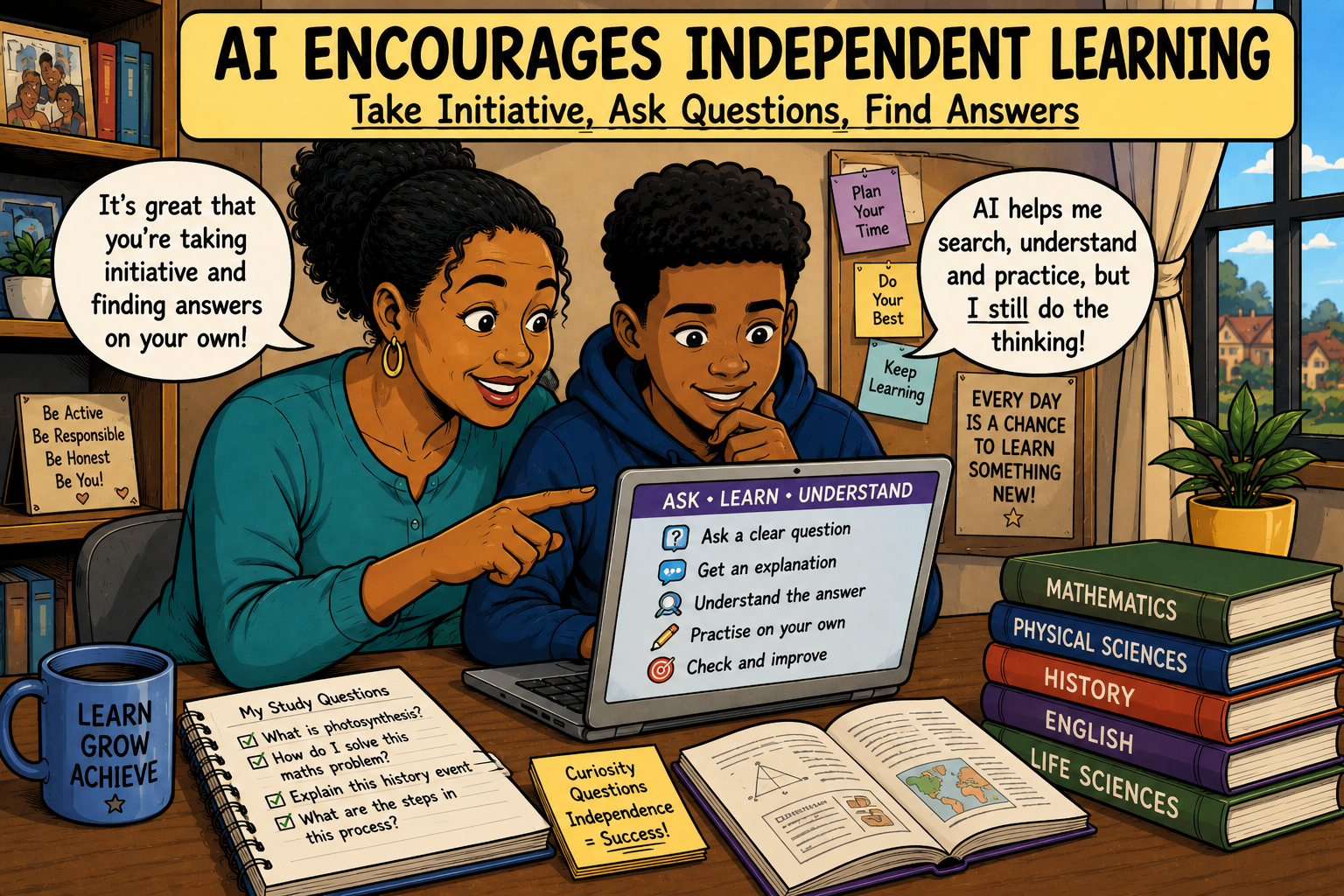 AI Encourages Independent Learning