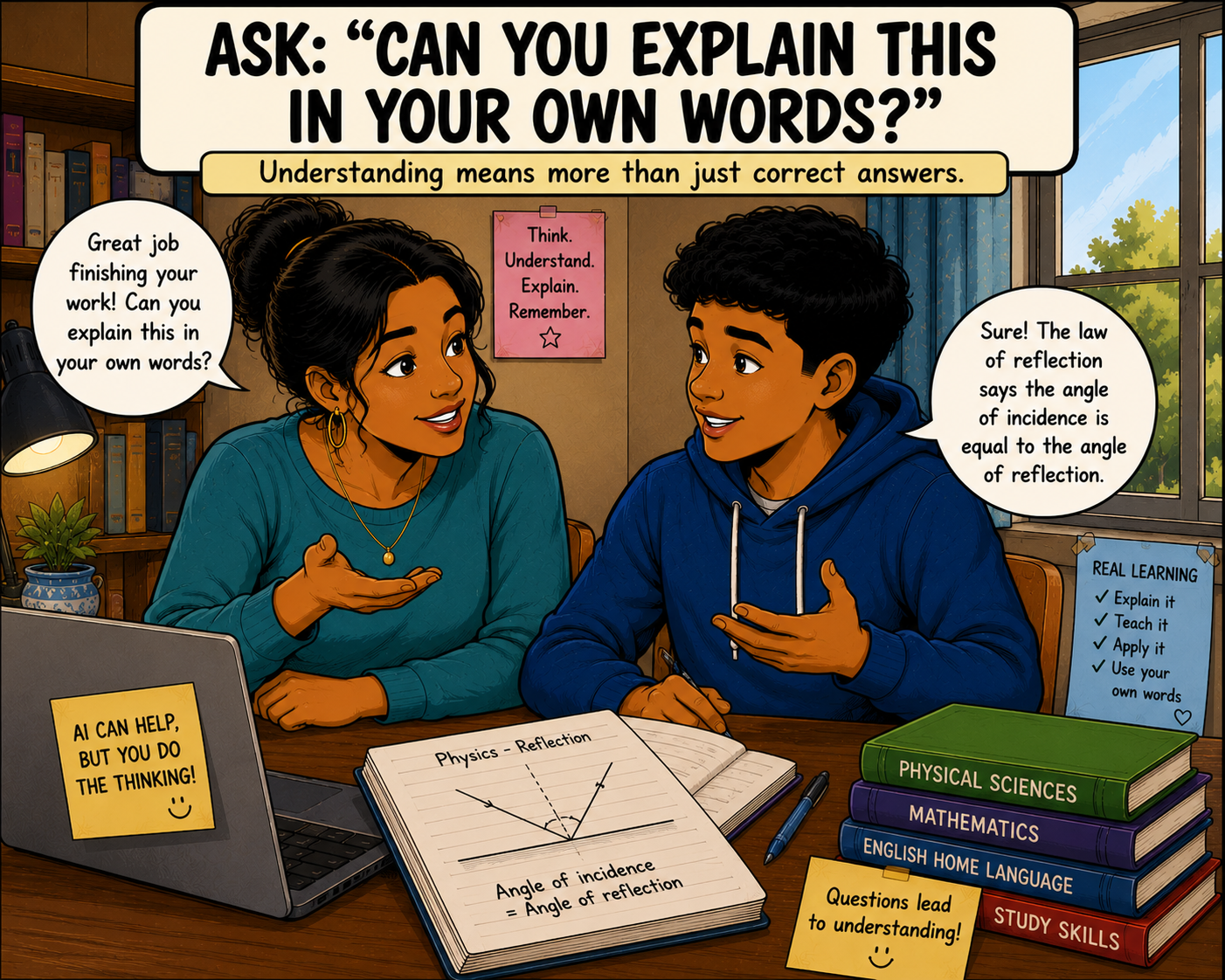 Ask: "Can You Explain This In Your Own Words?" Ask: "Can You Explain This In Your Own Words?"