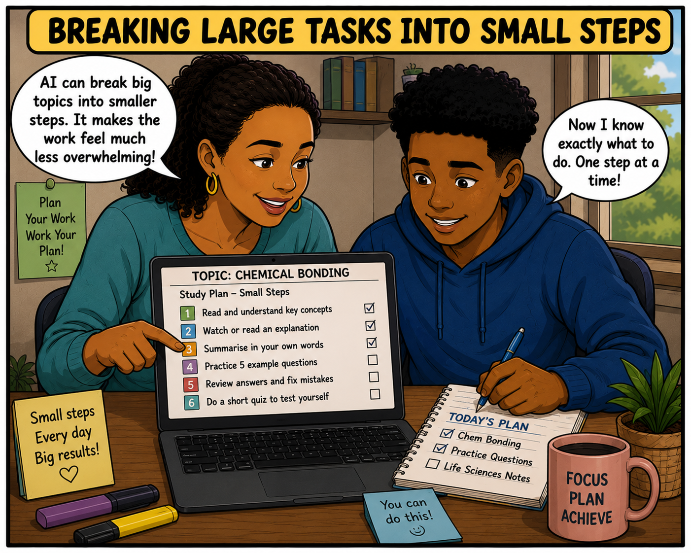 Breaking Large Tasks Into Smaller Steps