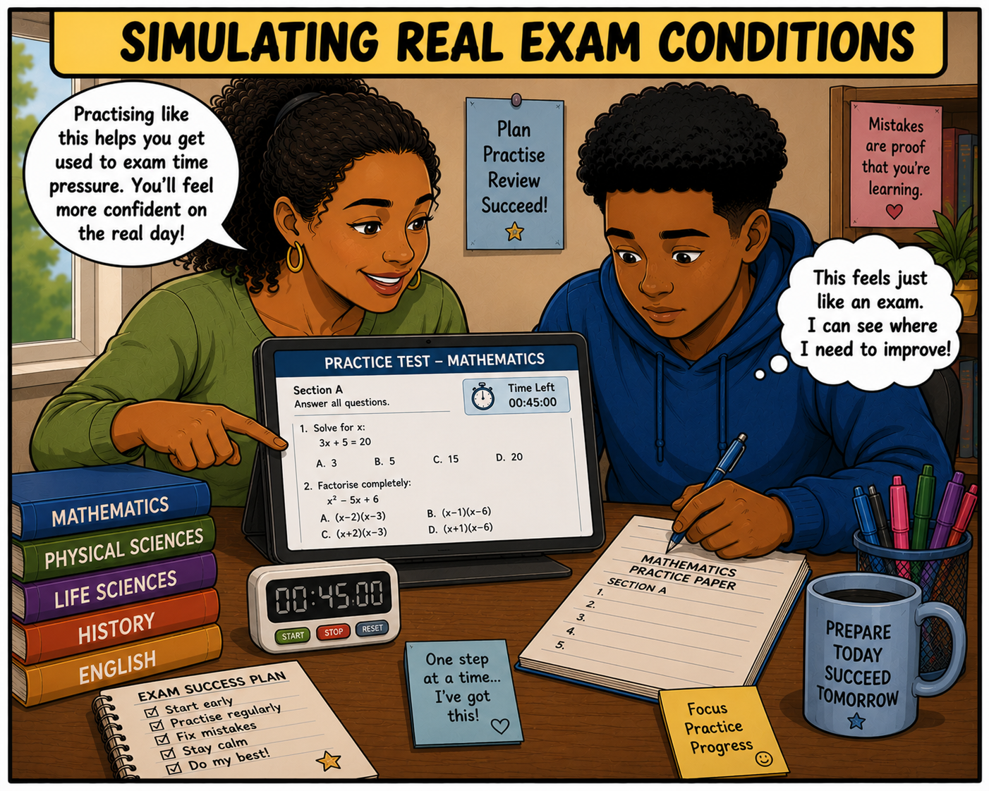 Simulating Real Exam Conditions