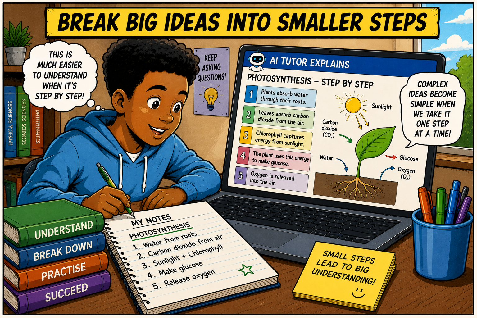 Break Big Ideas Into Smaller Steps Break Big Ideas Into Smaller Steps