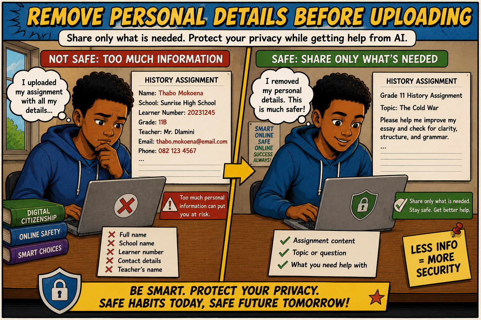 Remove Personal Details