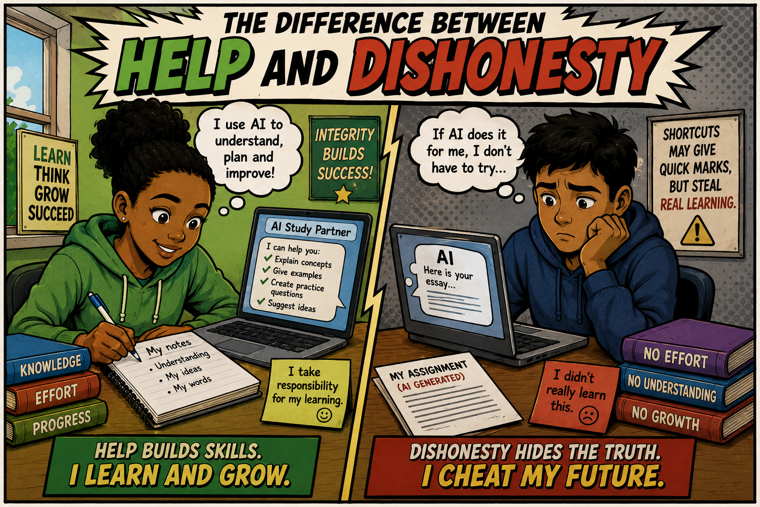 The Difference Between Help And Dishonesty