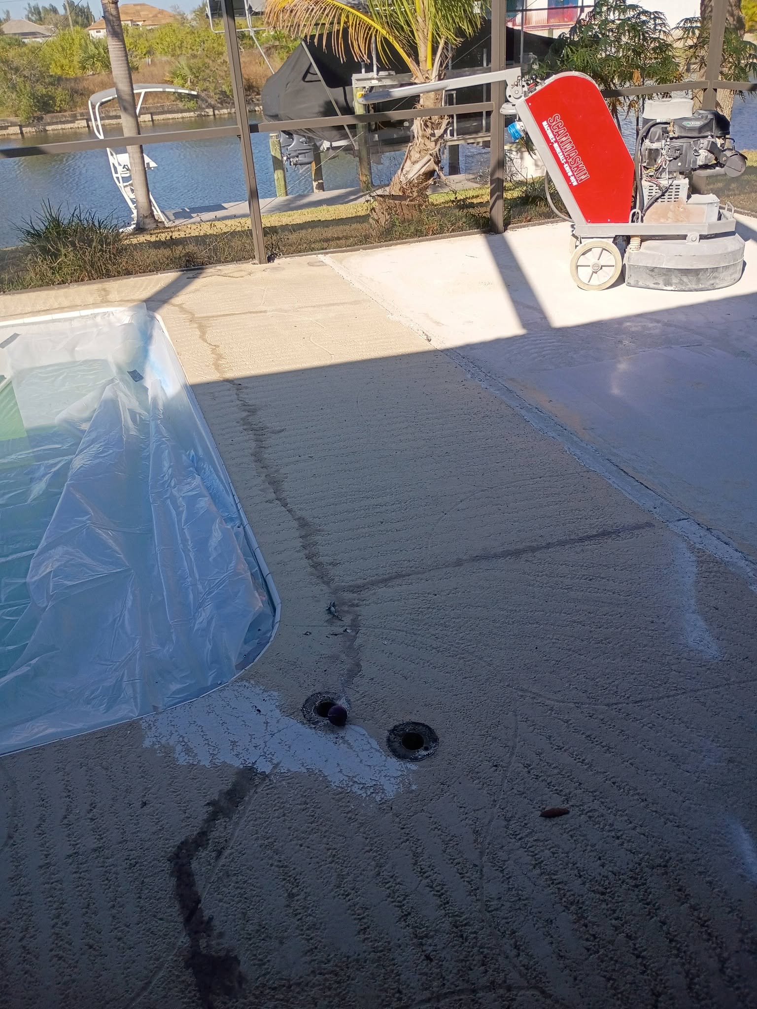 Grind & Seal — Clean Surface
