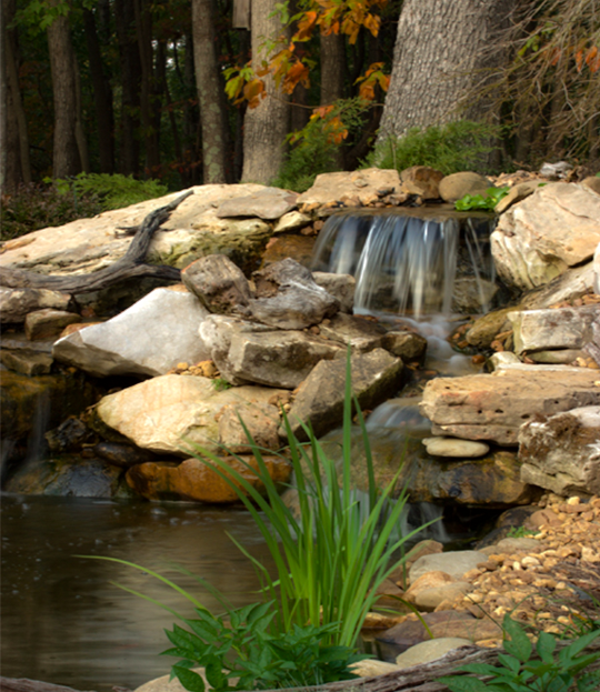 Prestige Illumination and Ponds waterfall pond image