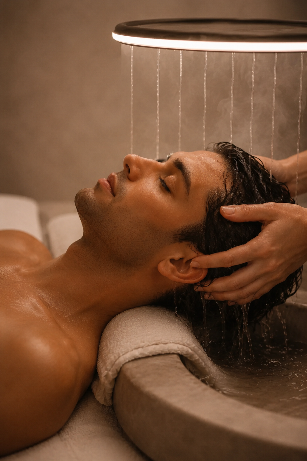 Man enjoying the Tranquility Ritual