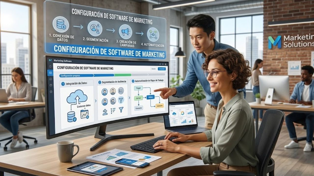 Configuración de software de marketing