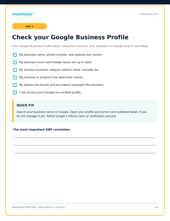 Second sample interior page of the workbook