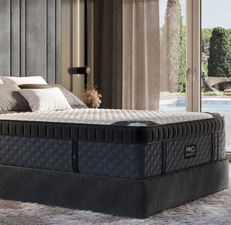 Puffy mattress layers of materials