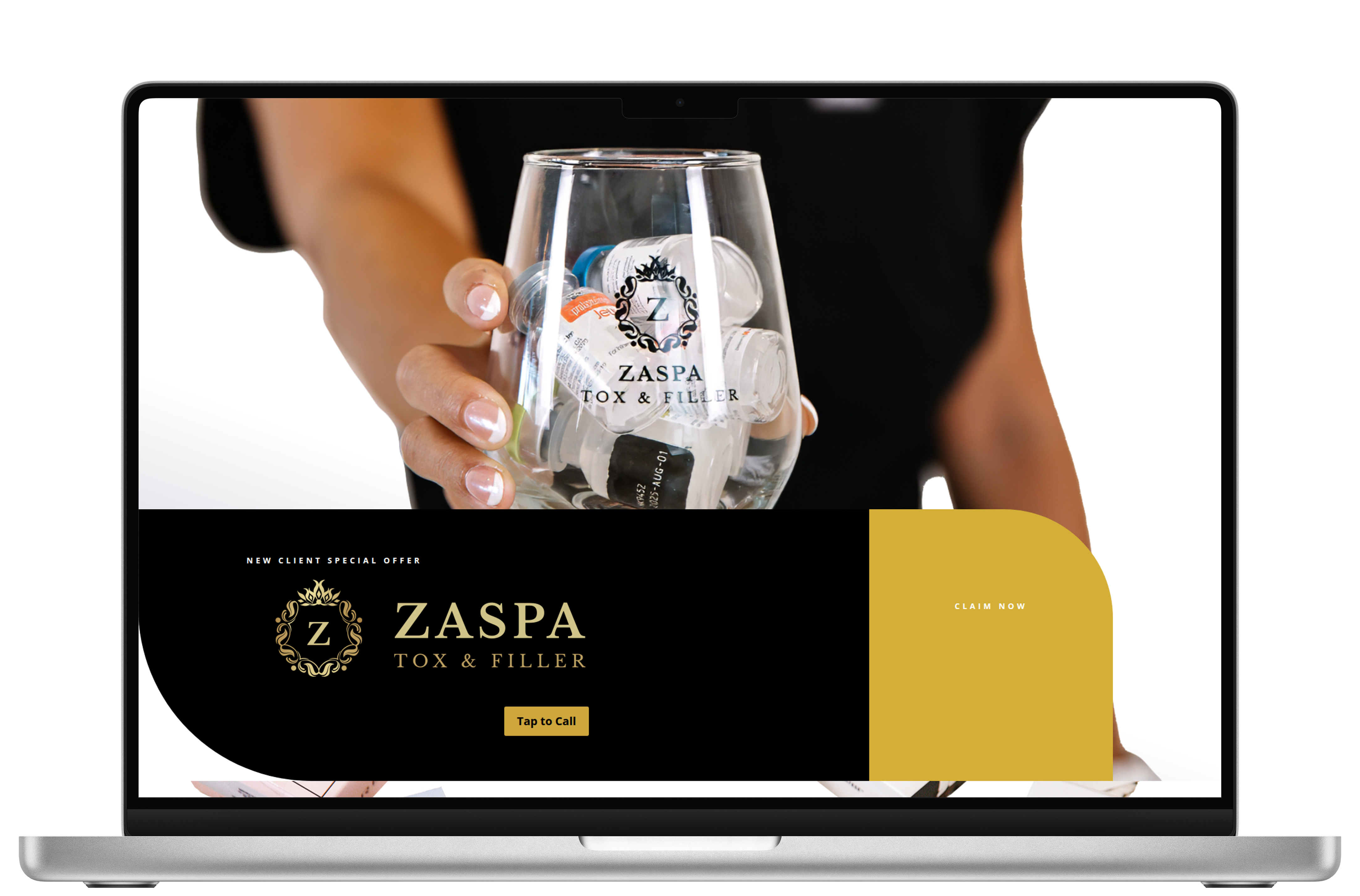ZaSpa new client offer sales funnel screenshot