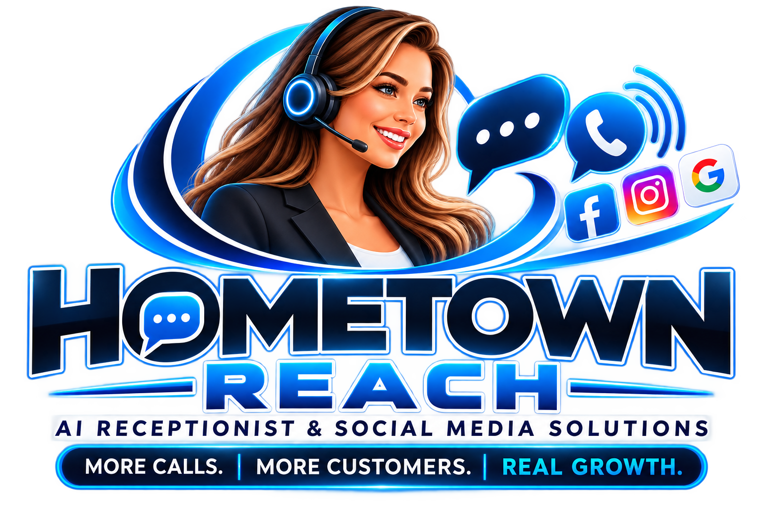 Hometown Reach AI receptionist and social media marketing network