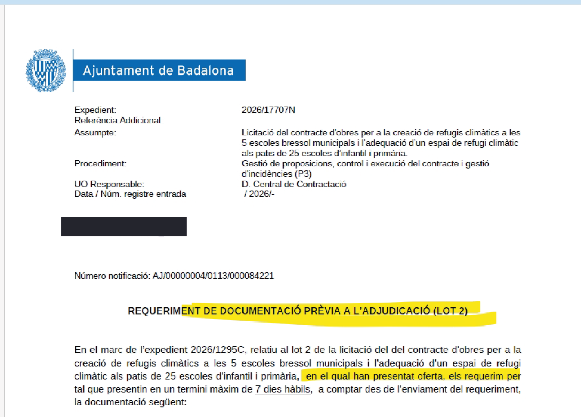 Adjudicación 1