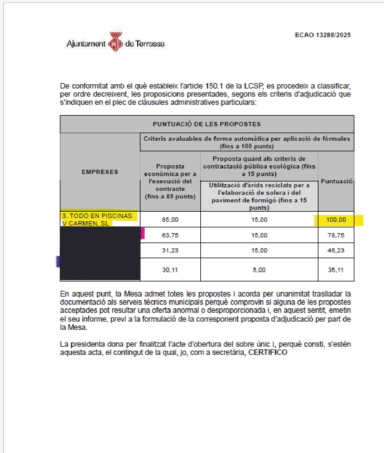 Adjudicación 4