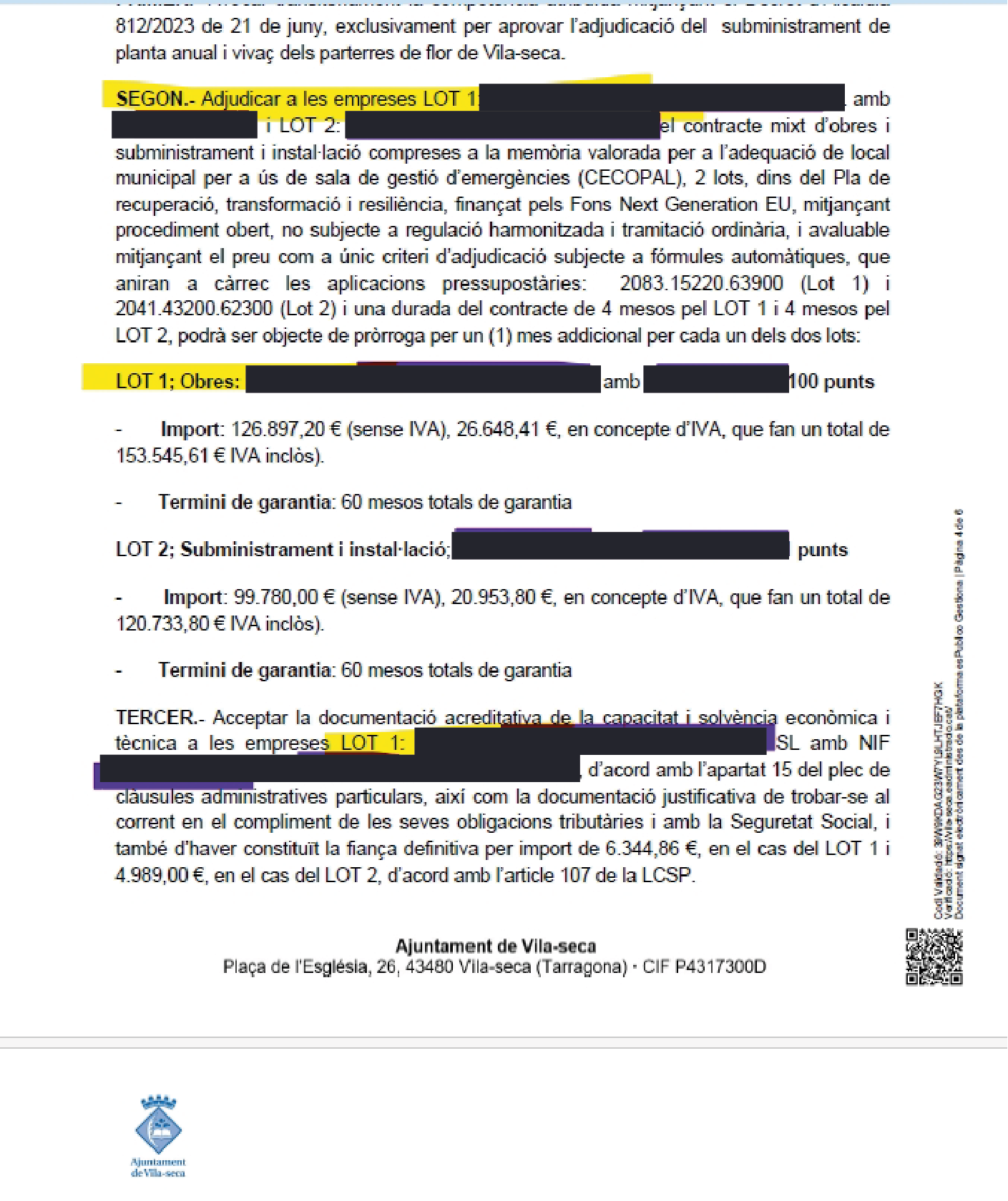 Adjudicación 6