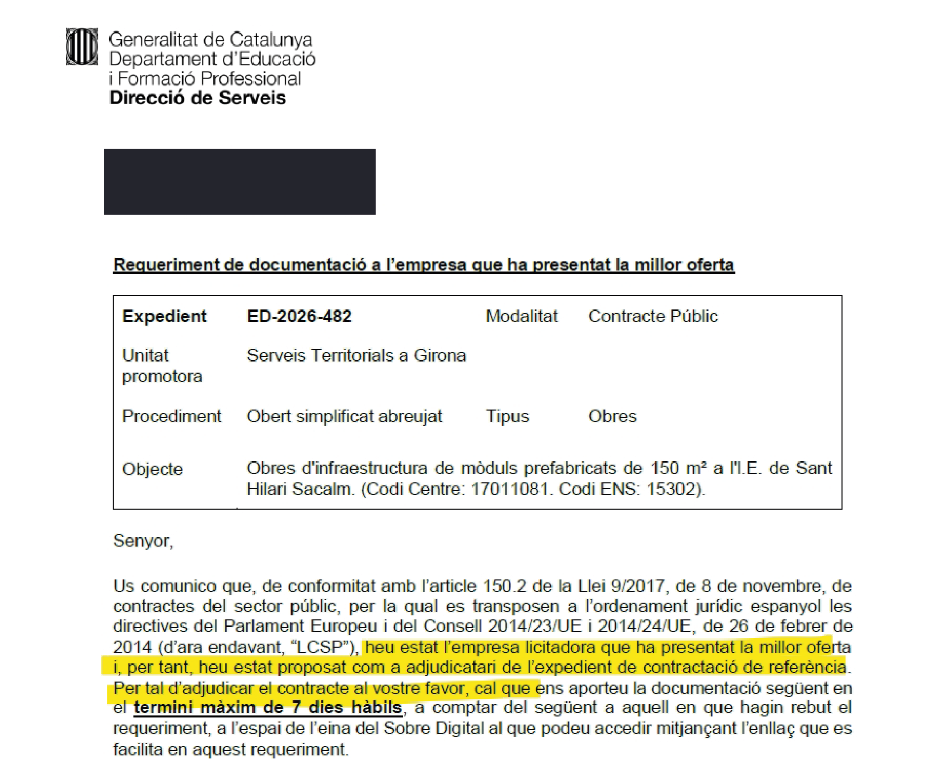 Adjudicación 12