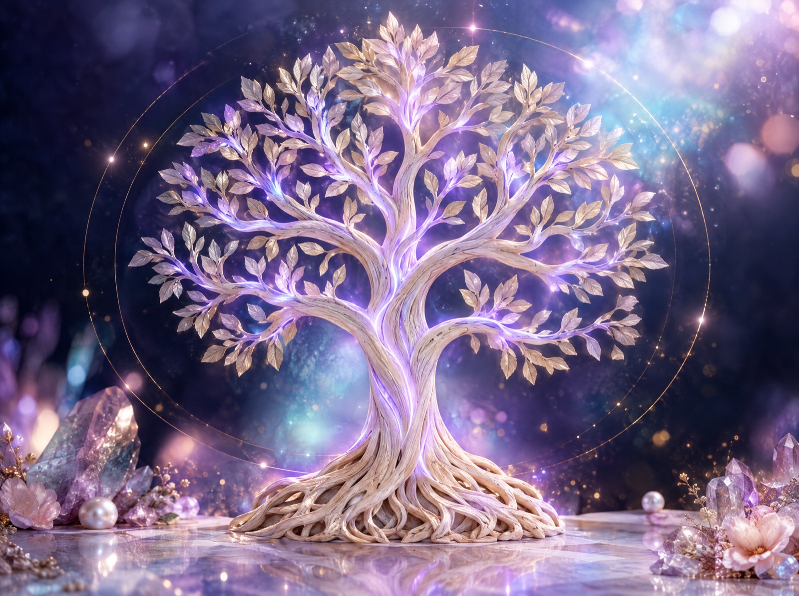 Arbore genealogic luminos, cu ramuri strălucind violet – Curățarea și structurarea câmpului