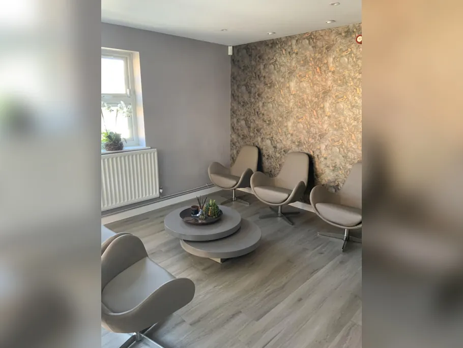 Patient waiting area with soft seating at Chafford Hundred Dental Care