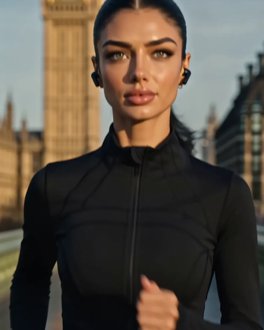 Sienna on a morning run by the Thames (AI-generated image)
