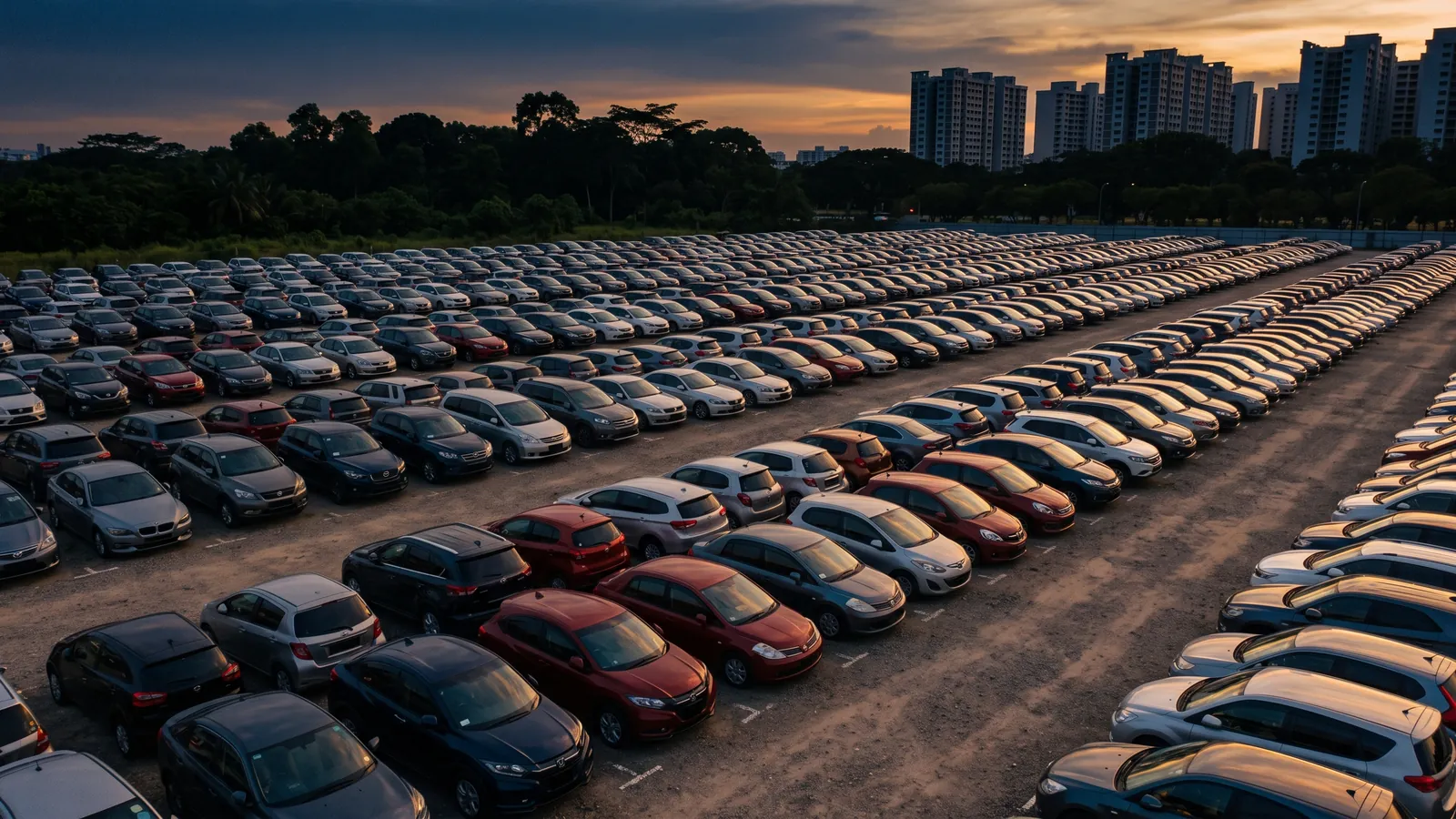 Deregistering means the car goes — to an LTA-appointed scrapyard, or to an approved exporter who may pay consi