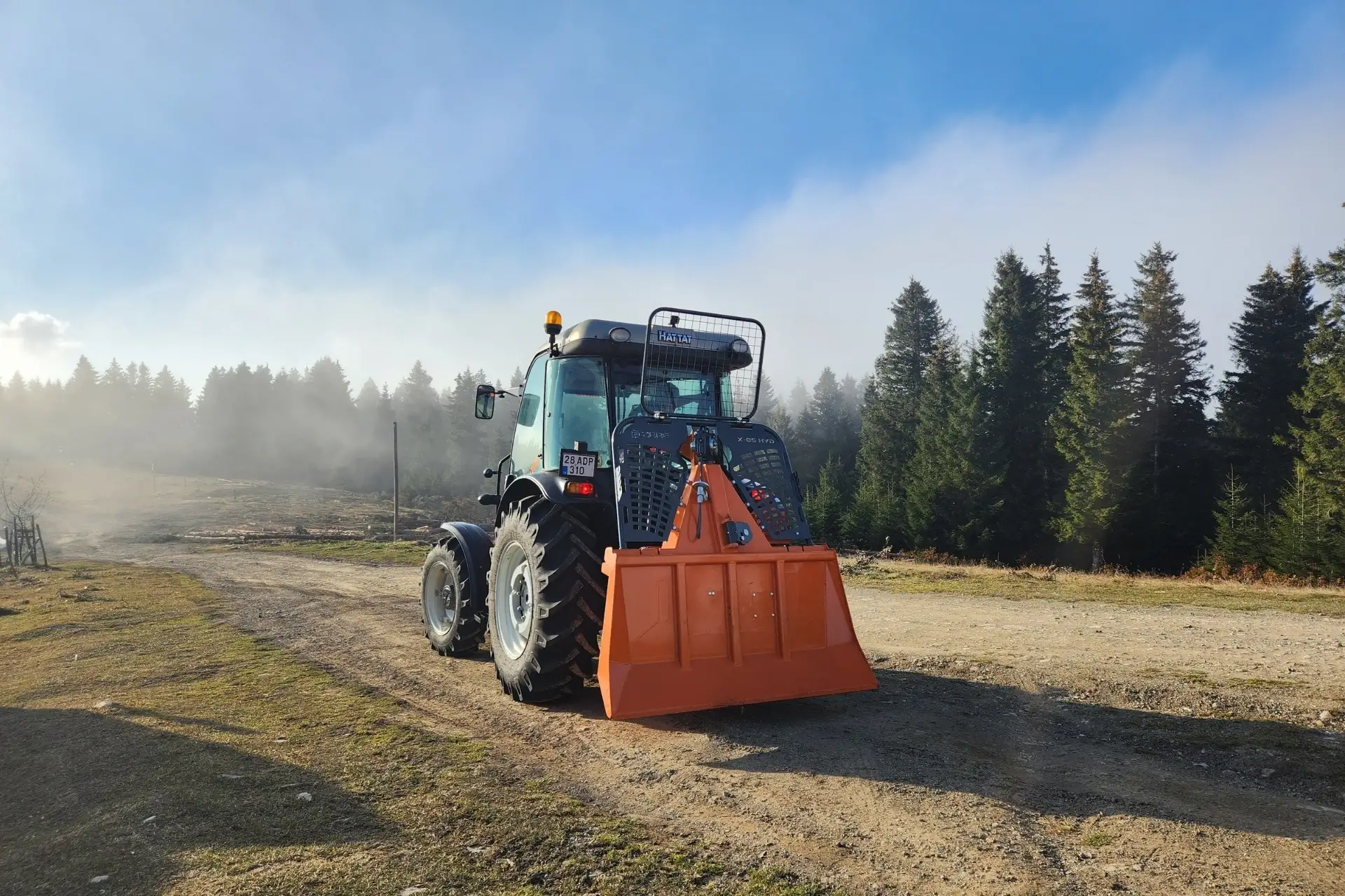 ZERE forestry winch in use during timber extraction
