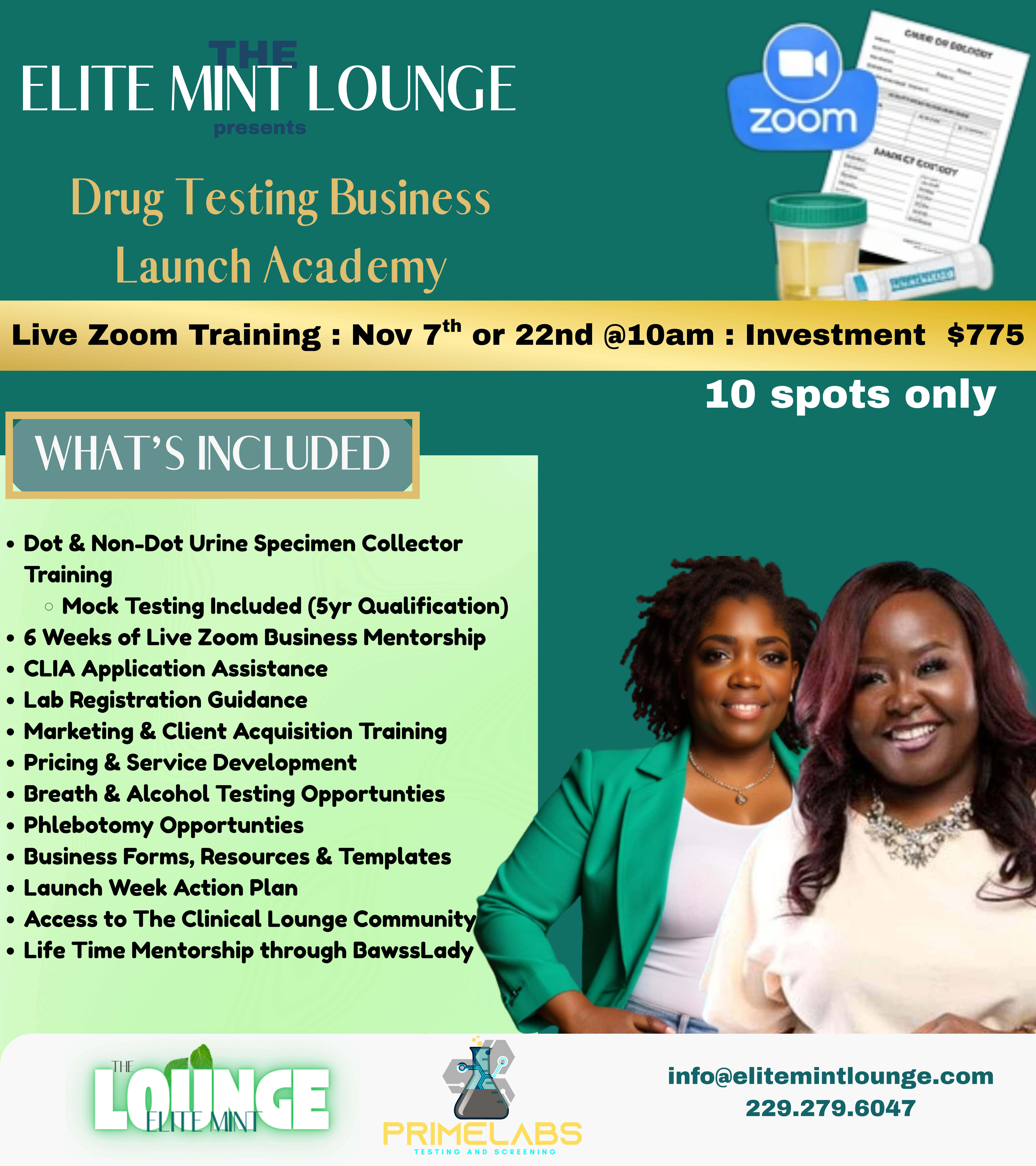Drug Testing Course and Mentorship