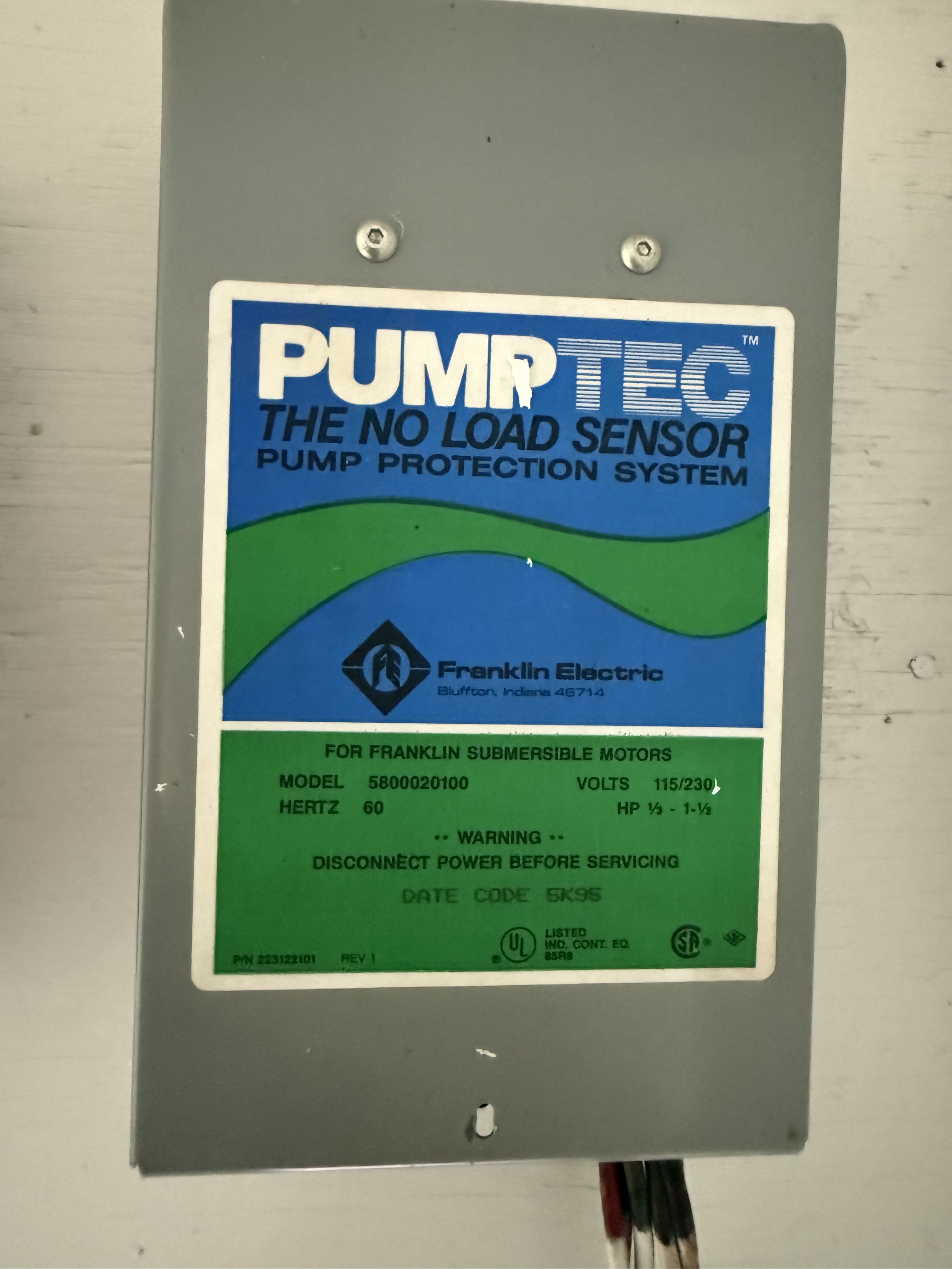 Well pump and water treatment equipment on a Sunrise service job